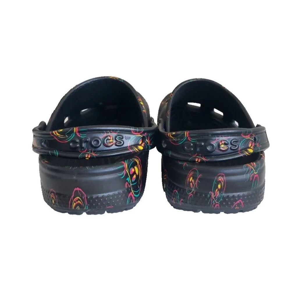 Disney Parks 2023 Glow Halloween Mickey Mouse Pumpkin Adult Clogs Crocs M7/W 9